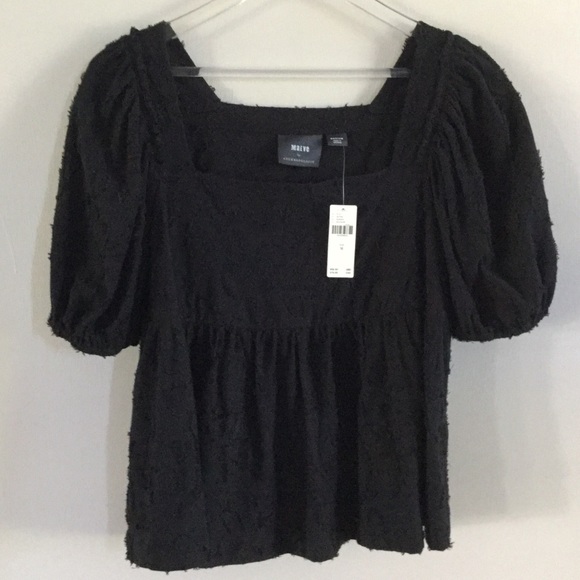 Anthropologie Maeve Batia Textured Baby Doll Top - Picture 4 of 6
